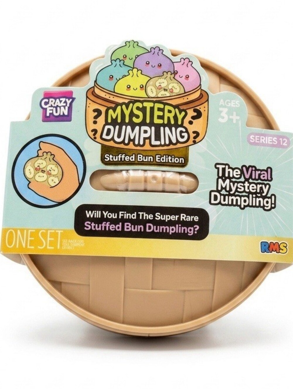 RMS Crazy Fun The Original Mystery Dumpling Stuffed Bun Edition